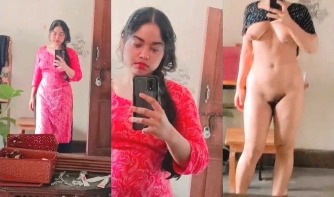Horny Desi Girl Record her Nude Selfie